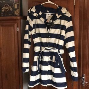 NEW Helly Hansen Evening Blue Stripe Jacket